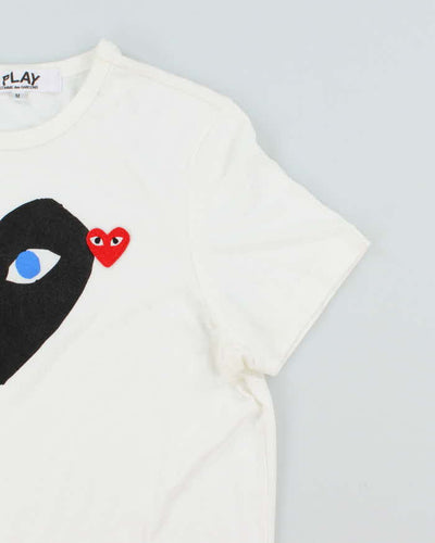 Vintage Comme Des Garcon Play Love Heart Graphic T-Shirt - M