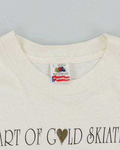Vintage 90's Heart of Gold Skiathon Queen of Hearts Graphic Long Sleeve T-Shirt - L