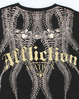 Vintage Y2K Affliction Sequined Snake Graphic T-Shirt - XXL