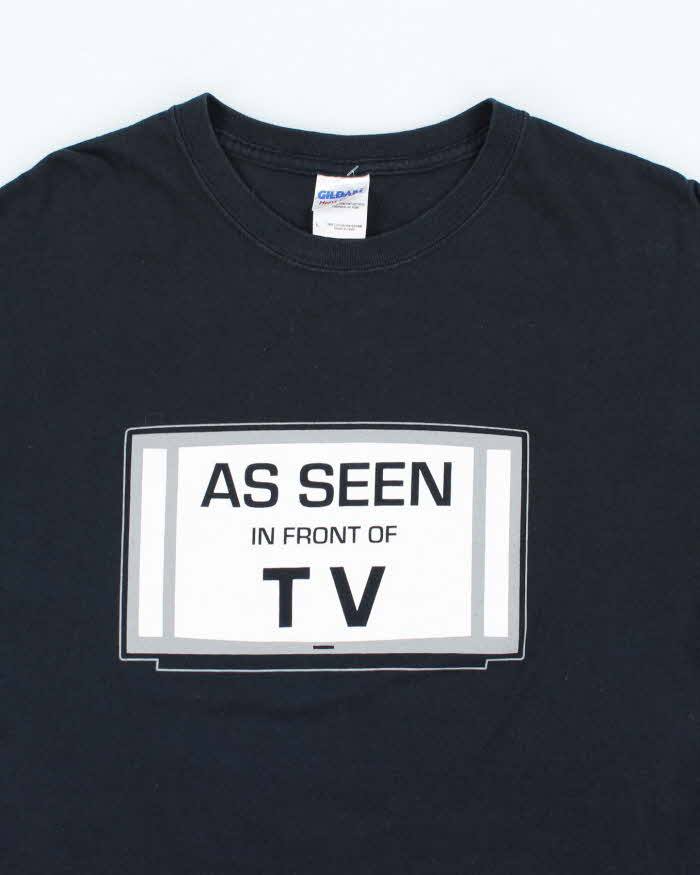 Vintage Y2K As Seen In Front Of TV Comedy Graphic T-Shirt - L