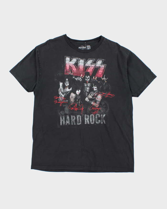 Vintage Hard Rock Cafe Kiss Band Graphic T-Shirt - XL