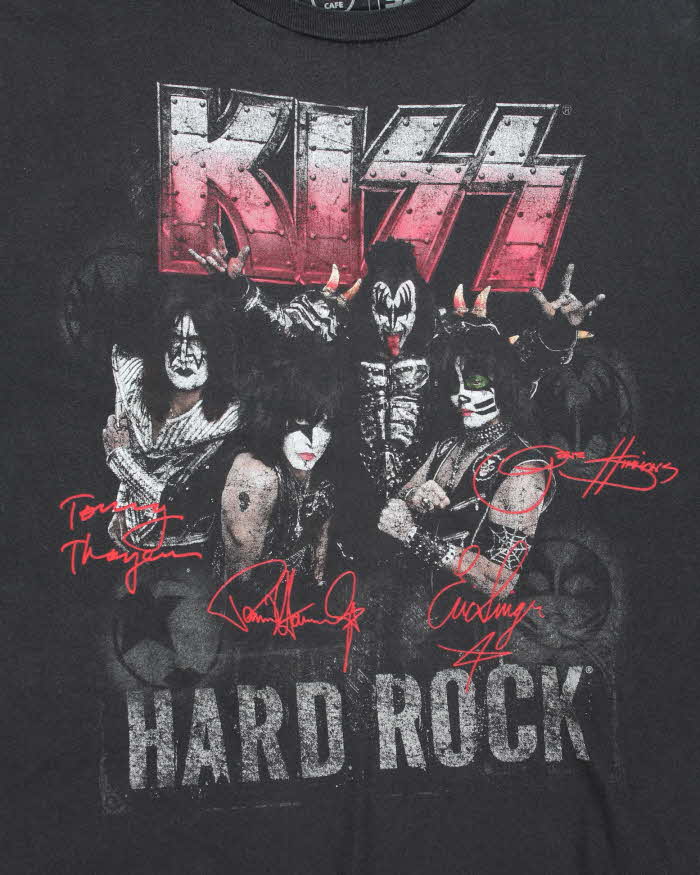 Vintage Hard Rock Cafe Kiss Band Graphic T-Shirt - XL