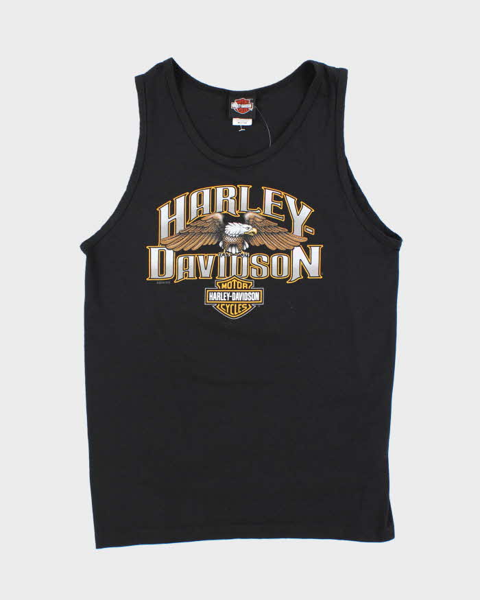 Vintage Harley Davidson Eagle Spell Out Graphic T-Shirt - L