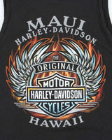 Vintage Harley Davidson Eagle Spell Out Graphic T-Shirt - L