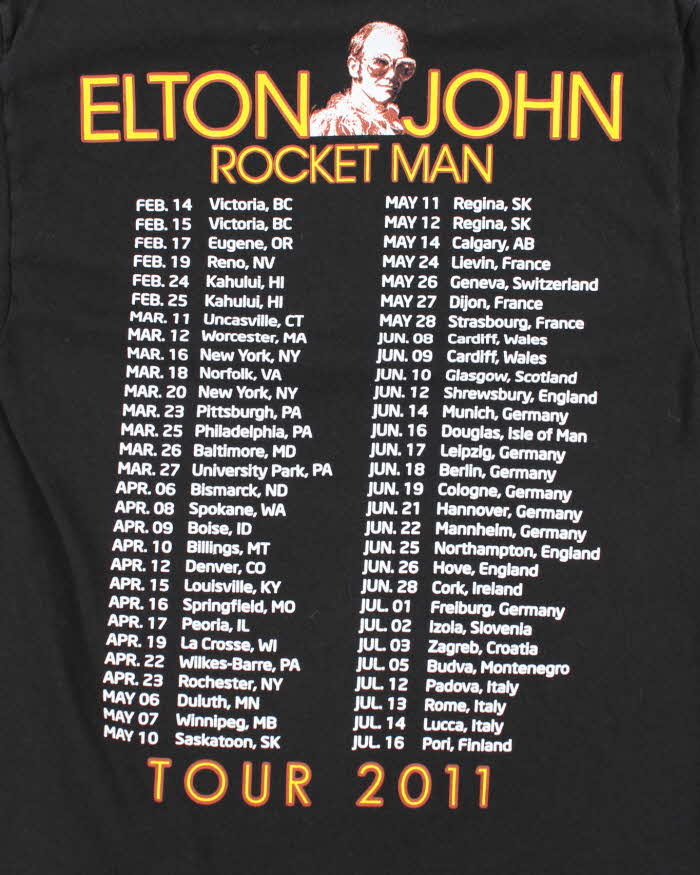 Vintage 2000's Elton John The Definitive Hits Graphic T-Shirt - M