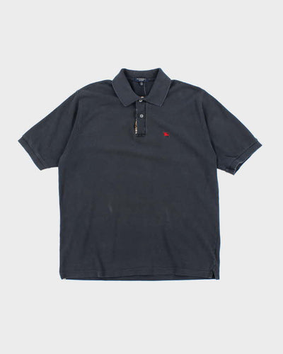Vintage Y2K Burberry London Small Logo Polo Shirt - L