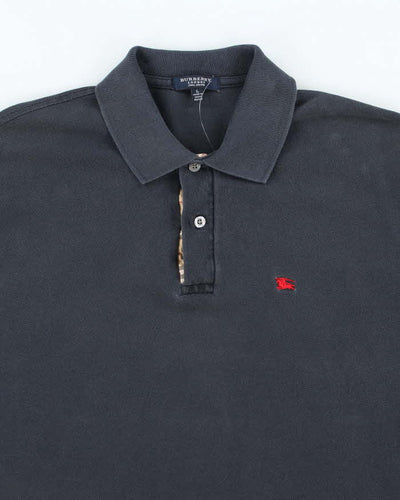 Vintage Y2K Burberry London Small Logo Polo Shirt - L