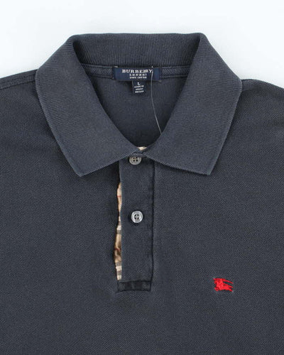 Vintage Y2K Burberry London Small Logo Polo Shirt - L