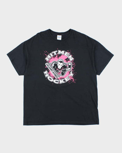 Vintage Calgary Hitmen Hockey Graphic T-Shirt - XL