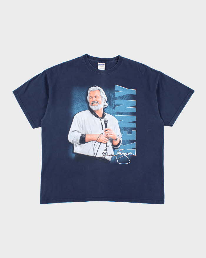 Vintage Y2K Kenny Rodgers Music Graphic T-Shirt - XL