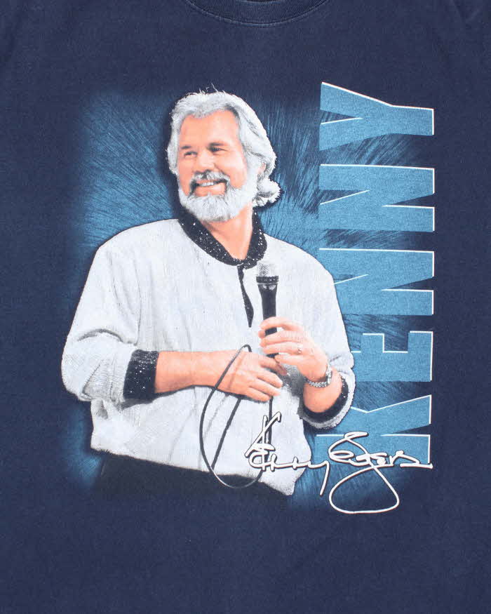Vintage Y2K Kenny Rodgers Music Graphic T-Shirt - XL