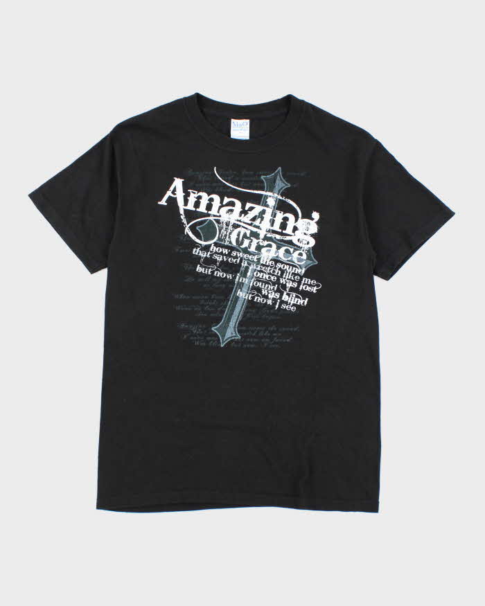 Vintage 2000's Amazing Grace Religious Graphic T-Shirt - S
