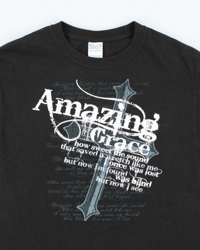 Vintage 2000's Amazing Grace Religious Graphic T-Shirt - S