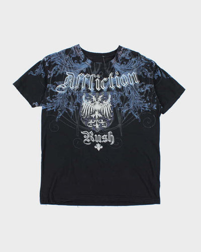 Vintage Y2K Affliction Gothic Graphic T-Shirt - S