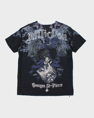 Vintage Y2K Affliction Gothic Graphic T-Shirt - S