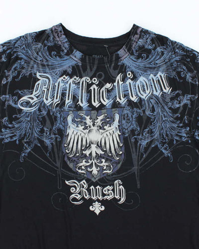 Vintage Y2K Affliction Gothic Graphic T-Shirt - S