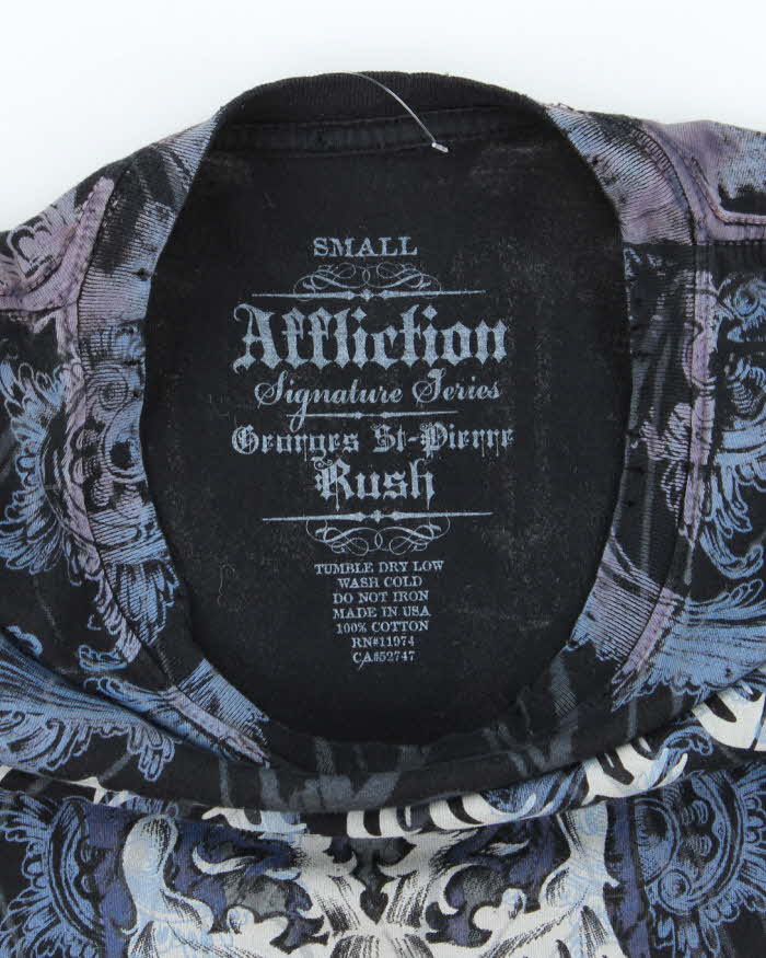 Vintage Y2K Affliction Gothic Graphic T-Shirt - S