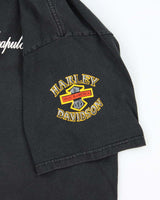 Vintage 90's Harley Davidson Acapulco Mexico Graphic T-Shirt - XL