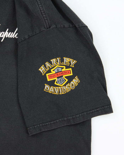 Vintage 90's Harley Davidson Acapulco Mexico Graphic T-Shirt - XL