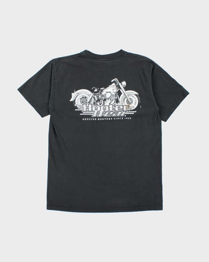 Vintage 90's Hooter Wear Motorbike Graphic T-Shirt - XL