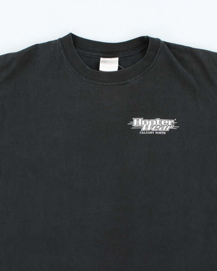 Vintage 90's Hooter Wear Motorbike Graphic T-Shirt - XL
