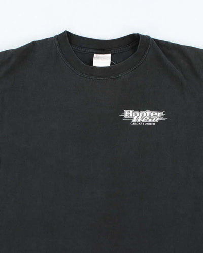 Vintage 90's Hooter Wear Motorbike Graphic T-Shirt - XL