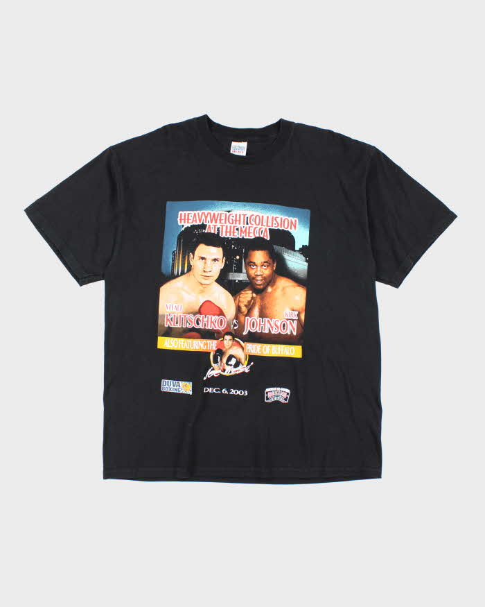 Vintage 2000's Klitschko vs Johnson Heavyweight Boxing Graphic T-Shirt - XL