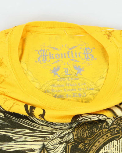 Vintage Y2K Konflick Gothic Graphic Print T-Shirt - L