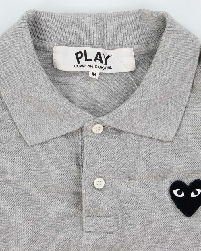 Vintage Comme Des Garcons Play Love Heart Polo Shirt - M