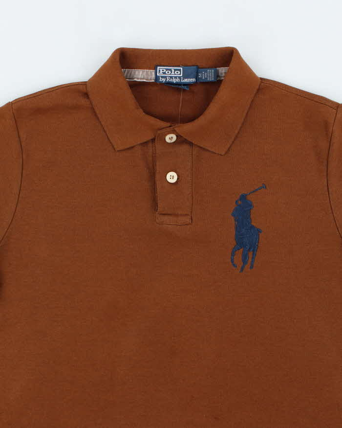 Vintage 2000's Ralph Lauren BIg Horse Embroidered Polo Shirt - M