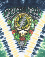 Vintage 2000's Liquid Blue Grateful Dead Irish Tie-Dye T-Shirt - L
