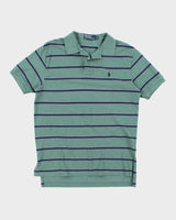 Vintage 2000's Ralph Lauren Striped Polo Shirt - M