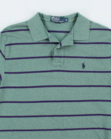 Vintage 2000's Ralph Lauren Striped Polo Shirt - M