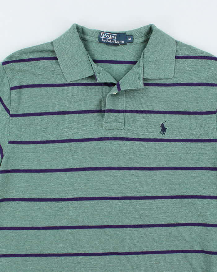 Vintage 2000's Ralph Lauren Striped Polo Shirt - M