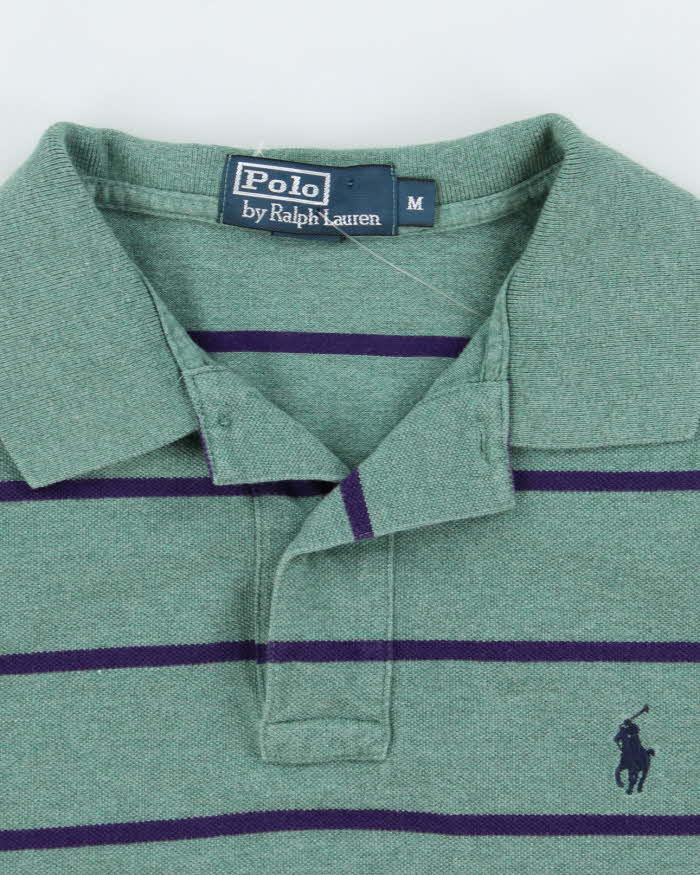 Vintage 2000's Ralph Lauren Striped Polo Shirt - M