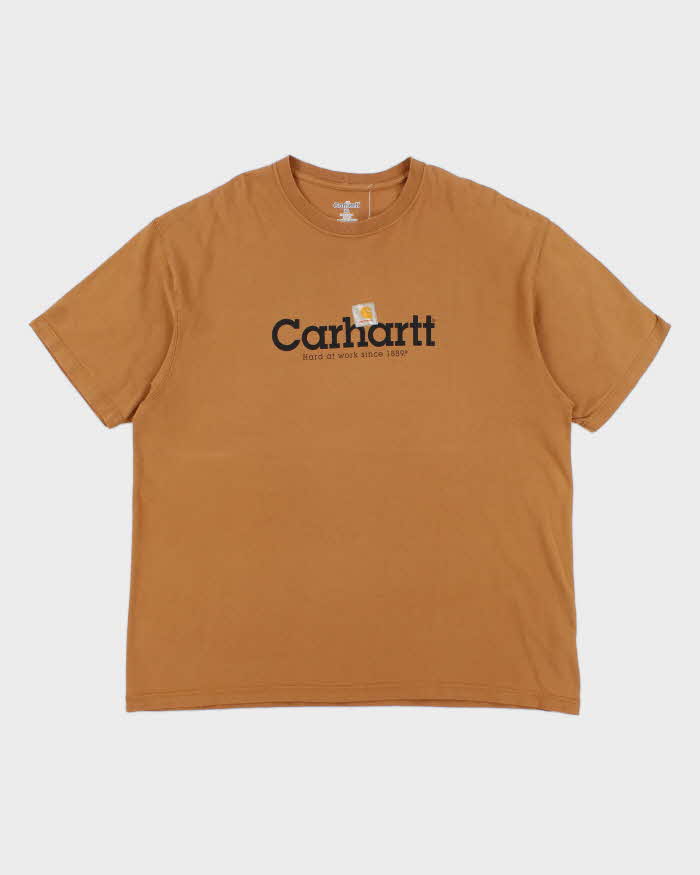 Vintage 2000's Carhartt Spell Out Graphic T-Shirt - XL