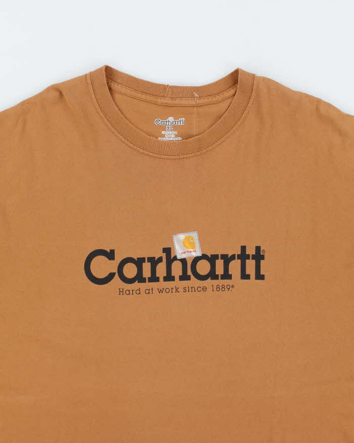 Vintage 2000's Carhartt Spell Out Graphic T-Shirt - XL