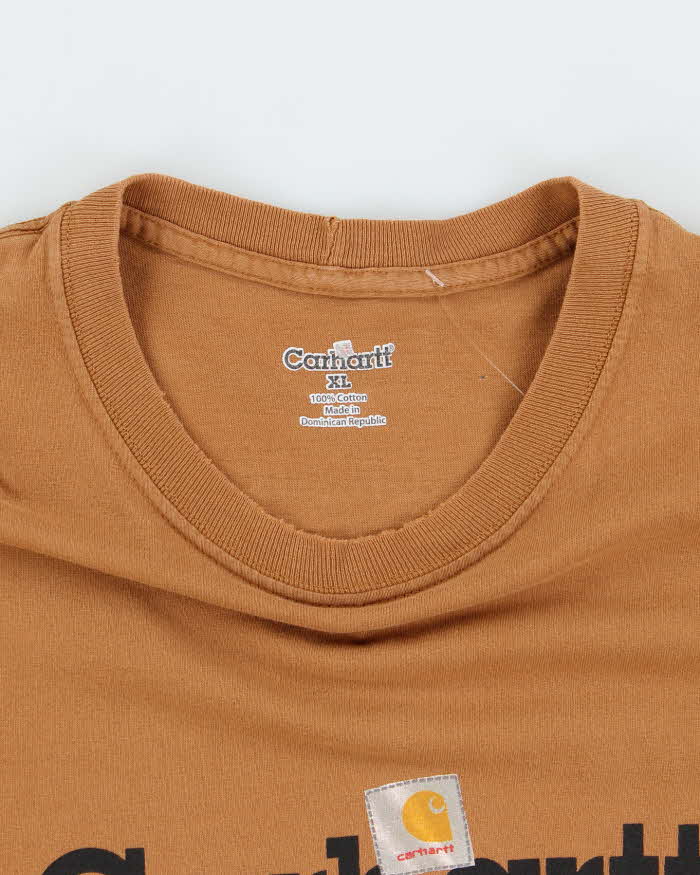 Vintage 2000's Carhartt Spell Out Graphic T-Shirt - XL