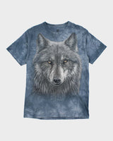 Vintage 2000's The Mountain Wolf Face Graphic T-Shirt - L