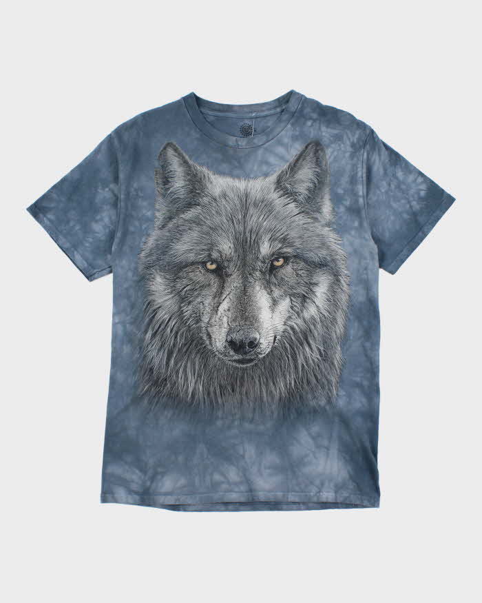 Vintage 2000's The Mountain Wolf Face Graphic T-Shirt - L
