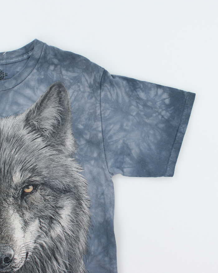 Vintage 2000's The Mountain Wolf Face Graphic T-Shirt - L