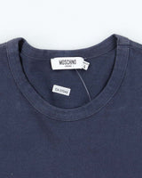 Vintage Y2K Moschino Embossed Logo Long Sleeve T-Shirt - L