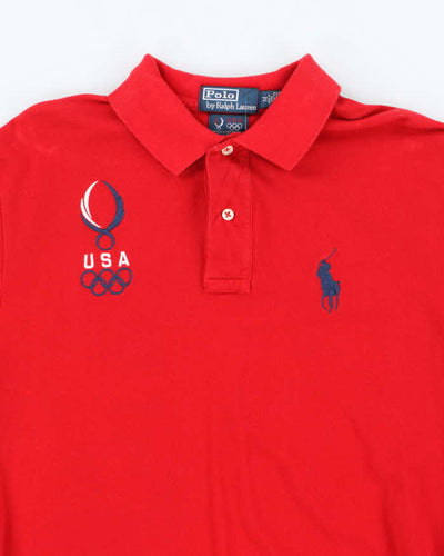 Vintage 2000's Ralph Lauren U.S.A Olympic Team Embroidered Polo Shirt - M