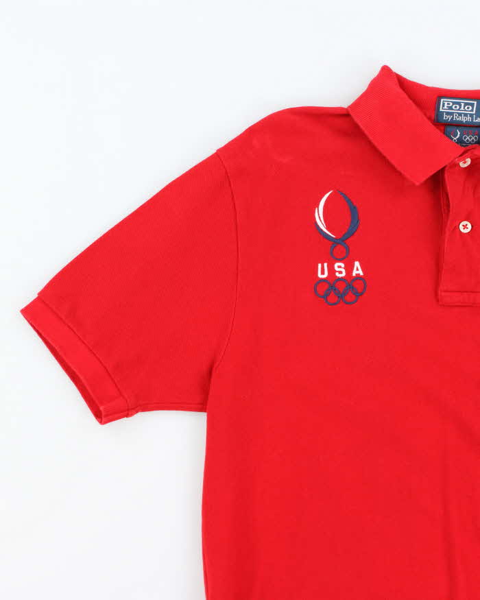Vintage 2000's Ralph Lauren U.S.A Olympic Team Embroidered Polo Shirt - M
