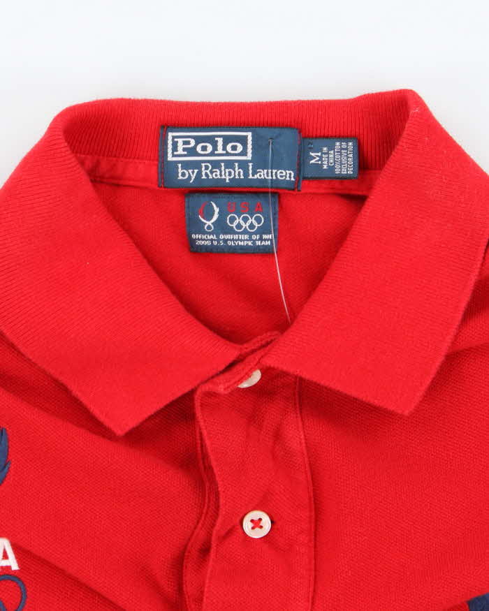 Vintage 2000's Ralph Lauren U.S.A Olympic Team Embroidered Polo Shirt - M