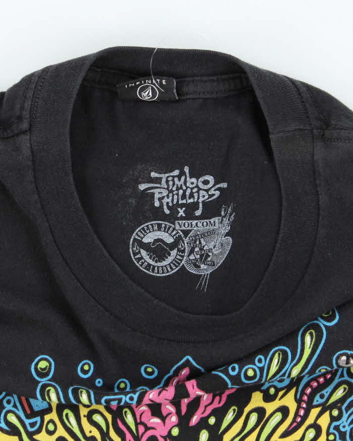 Vintage Y2K Volcom Face Graphic T-Shirt - M