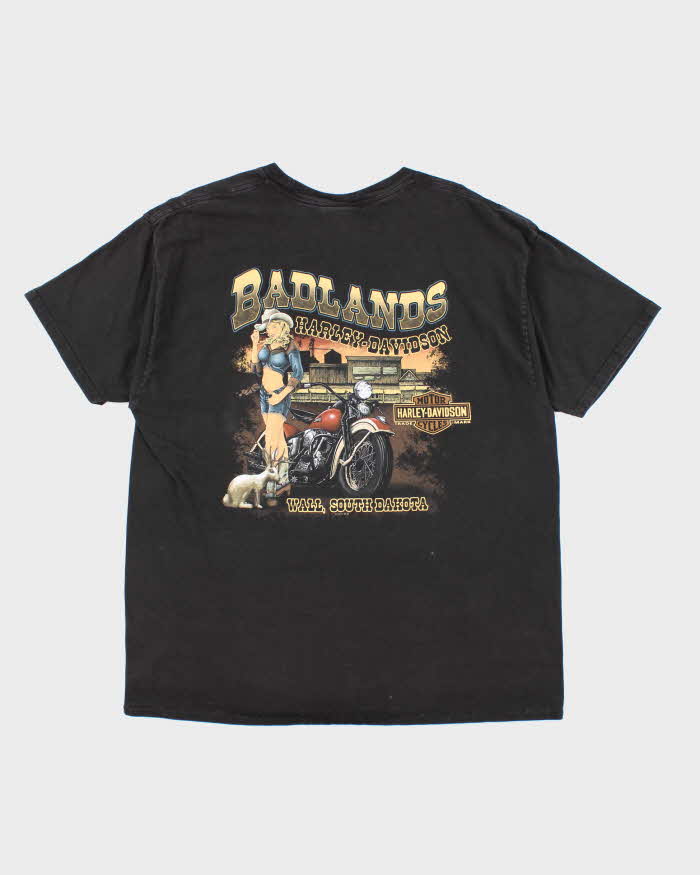 Vintage Harley Davidson Badlands Oversized Graphic T-Shirt - XXL