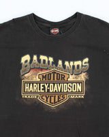 Vintage Harley Davidson Badlands Oversized Graphic T-Shirt - XXL