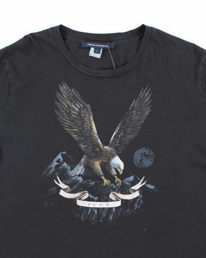 Vintage Y2K French Connection FCUK Eagle Graphic T-Shirt - L