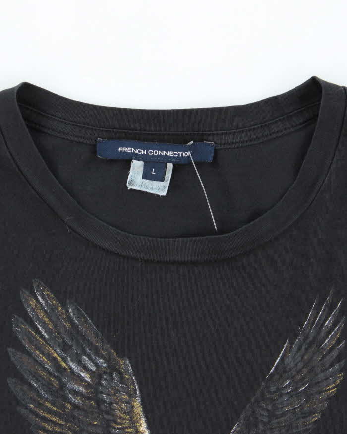 Vintage Y2K French Connection FCUK Eagle Graphic T-Shirt - L